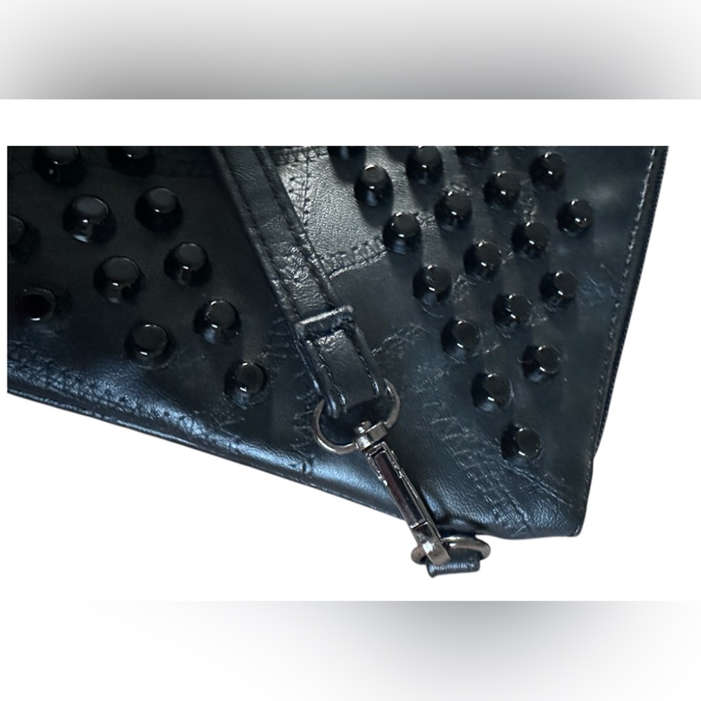 Soft Vegan Leather Studded Black Crossbody | EUC - Picture 11 of 12